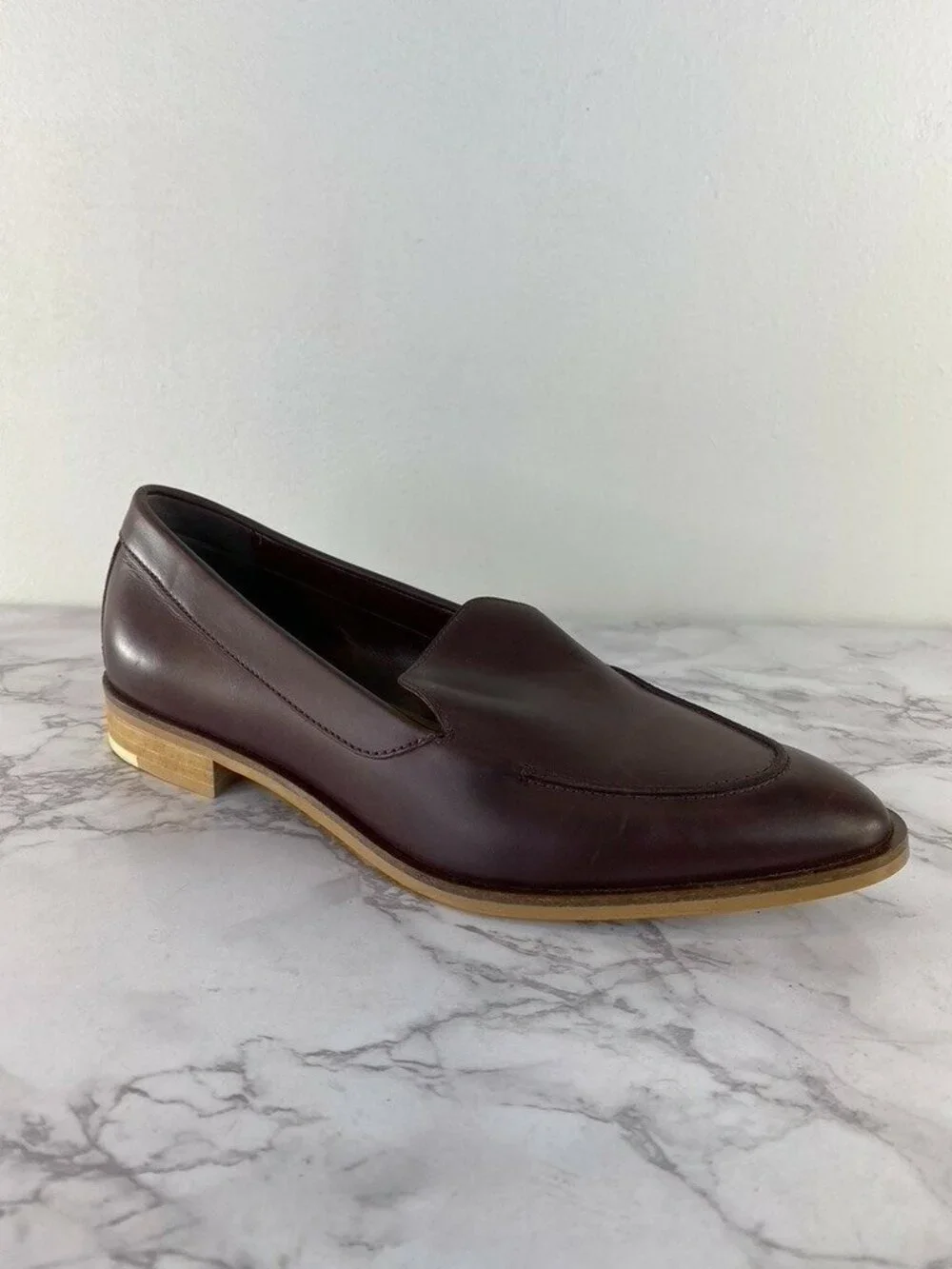 Everlane Women's Burgundy The Modern Loafer Shoe SZ 7.5